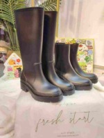 420 Pairs All Clear Sale: Taiwan Trendy Brand AIR SPACE Waterproof Thick-soled Mid & High Top Rain Boots - Image 7