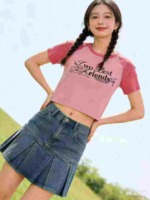 Clearance Stock: About 660 Pieces Women's Cropped Knit Short Sleeve Tops - Image 5