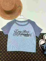 Clearance Stock: About 660 Pieces Women's Cropped Knit Short Sleeve Tops - Image 4