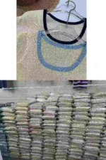 Summer Sexy Cropped Contrast Edge Knit Short Sleeve T-Shirts, Approx 2967 Pieces, 2 Colors - Image 2