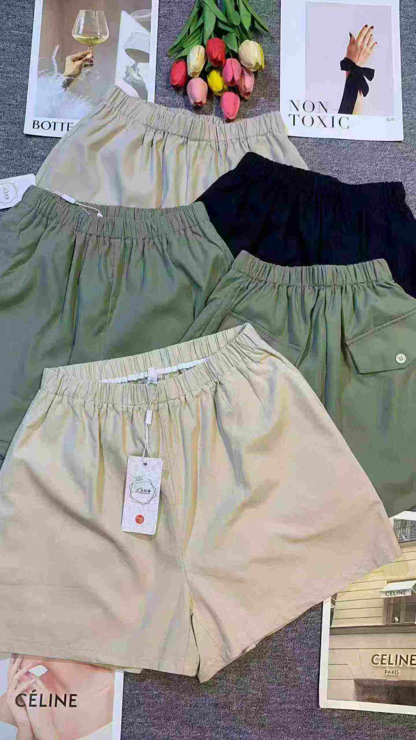 Korean Style Loose Casual Versatile Figure-flattering Shorts, About 230 Pieces, Whole Clearance Wholesale - Image 1