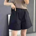 All Clear 9.5 CNY Each: Solid Casual Loose Shorts, Around 100 Pieces Wholesale Stock for Export - Image 3