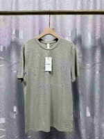 Summer 100% Cotton Plain Short Sleeve T-Shirts, Collar Tape, Individual Packing, Picture Color, S-3XL, Approx 800 Pieces Bulk Stock - Image 5