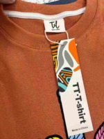 750 Pieces Clearance Branded Unisex Heavyweight Short Sleeve T-Shirts With Hang Tags Individually Packed - Image 6