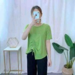 Clearance Stock 1200 Pieces Irregular Drawstring Waist Loose Casual T-Shirts - Image 1