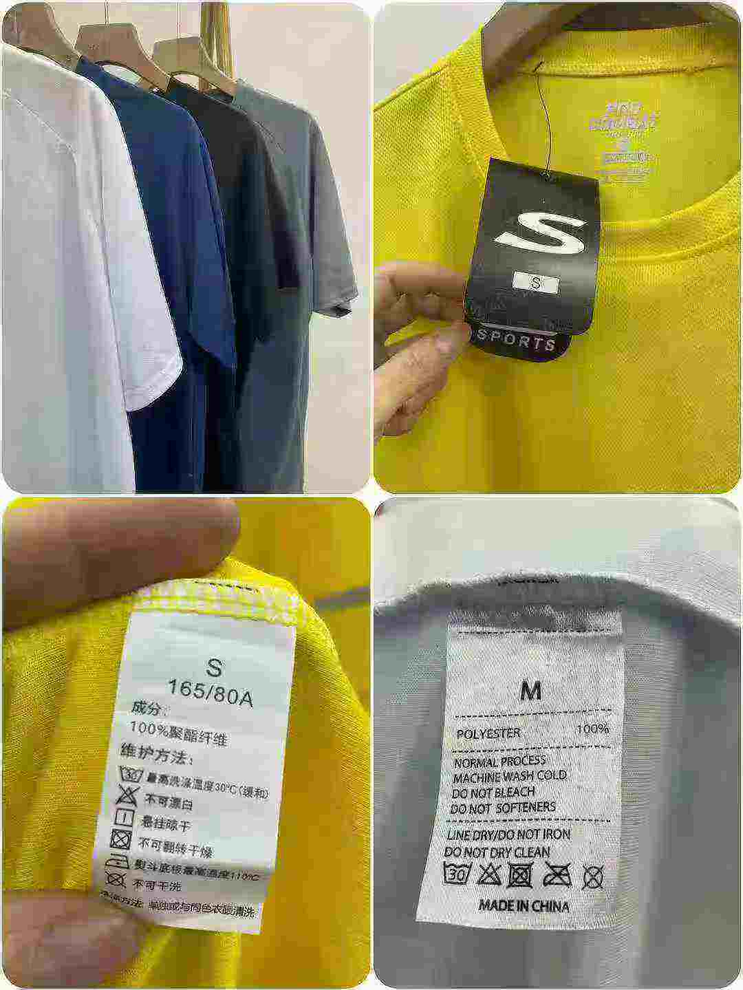 385 Pcs Breathable Quick Dry Sport Fitness Casual Short Sleeve T-Shirts Stock Clearance - Image 2