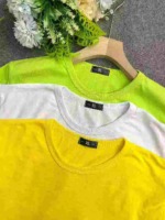Around 130 Pcs Unisex Candy Color Fashion Loose Oversized Casual T-Shirts Stock Wholesale - Image 4