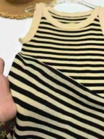 Clearance Striped Strap Knit Sleeveless Dress One Size 880 Pieces Wholesale Stock Lot - Image 3