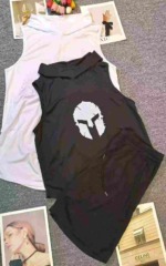 Stock Clearance Bulk Sale: Solid Sleeveless Hooded Breathable Quick Dry Sports T-Shirt Sets, Around 160 Sets - Image 8