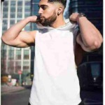 Stock Clearance Bulk Sale: Solid Sleeveless Hooded Breathable Quick Dry Sports T-Shirt Sets, Around 160 Sets - Image 4