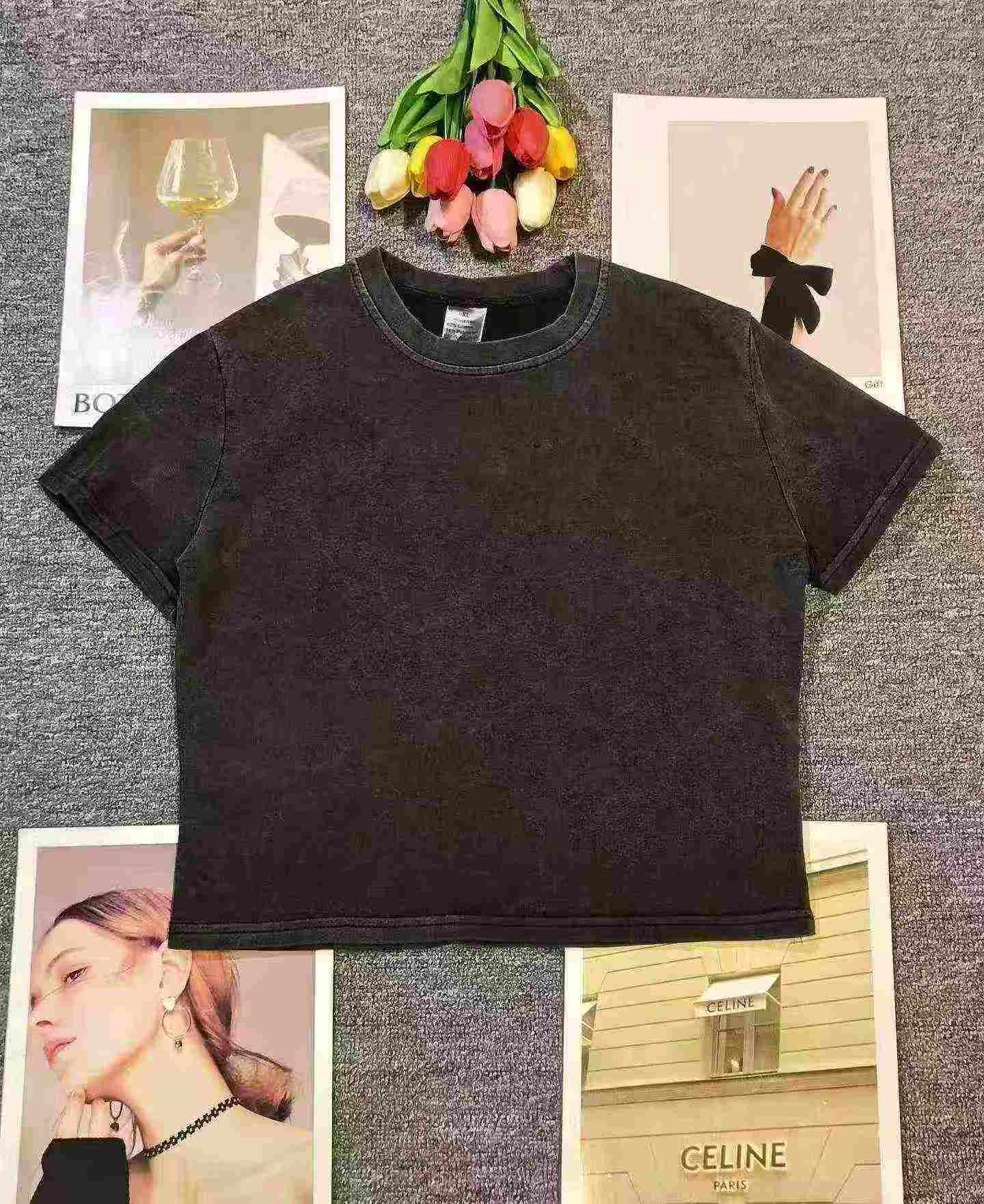 Vintage Distressed Y2K Cropped T-Shirts | Approx 450 Pieces | Bulk Stock Clearance - Image 1