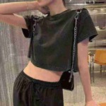 Vintage Distressed Y2K Cropped T-Shirts | Approx 450 Pieces | Bulk Stock Clearance - Image 4