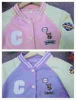 532 Pieces Mid Kids Fleece Baseball Jackets 2 Colors Bulk Clearance Wholesale at 9.5 CNY Per Piece - Image 4