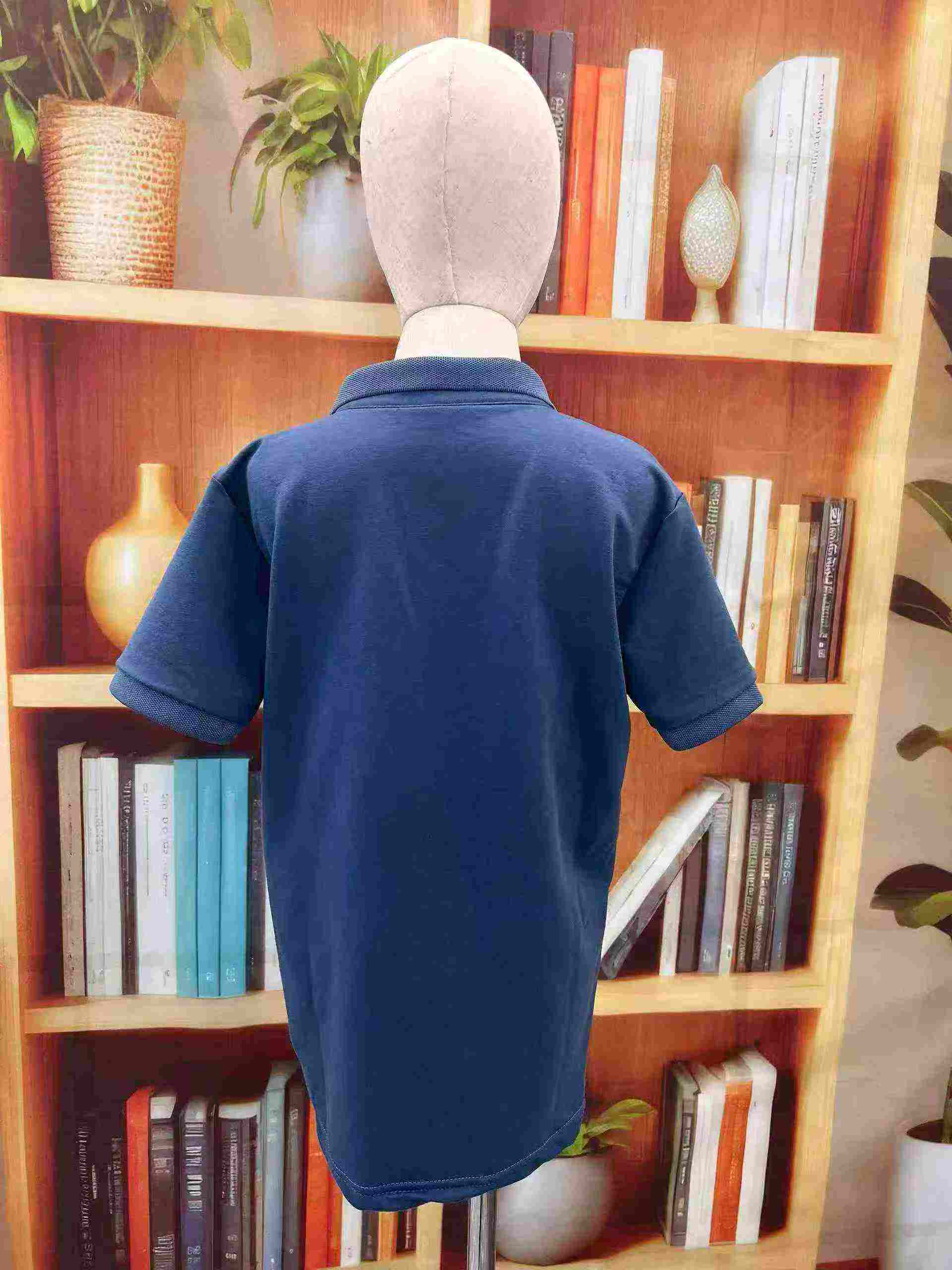 211 Pieces Big Kids V-Neck Polo Shirts Size M-3XL Single Color Individual Packing Stock Lot - Image 1