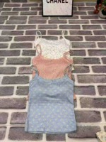 Clearance Sale 120 Pcs French Style Sexy Slim Lace Trim Cami Tank Top With Built-In Chest Pads - Image 5