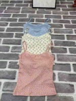 Clearance Sale 120 Pcs French Style Sexy Slim Lace Trim Cami Tank Top With Built-In Chest Pads - Image 4