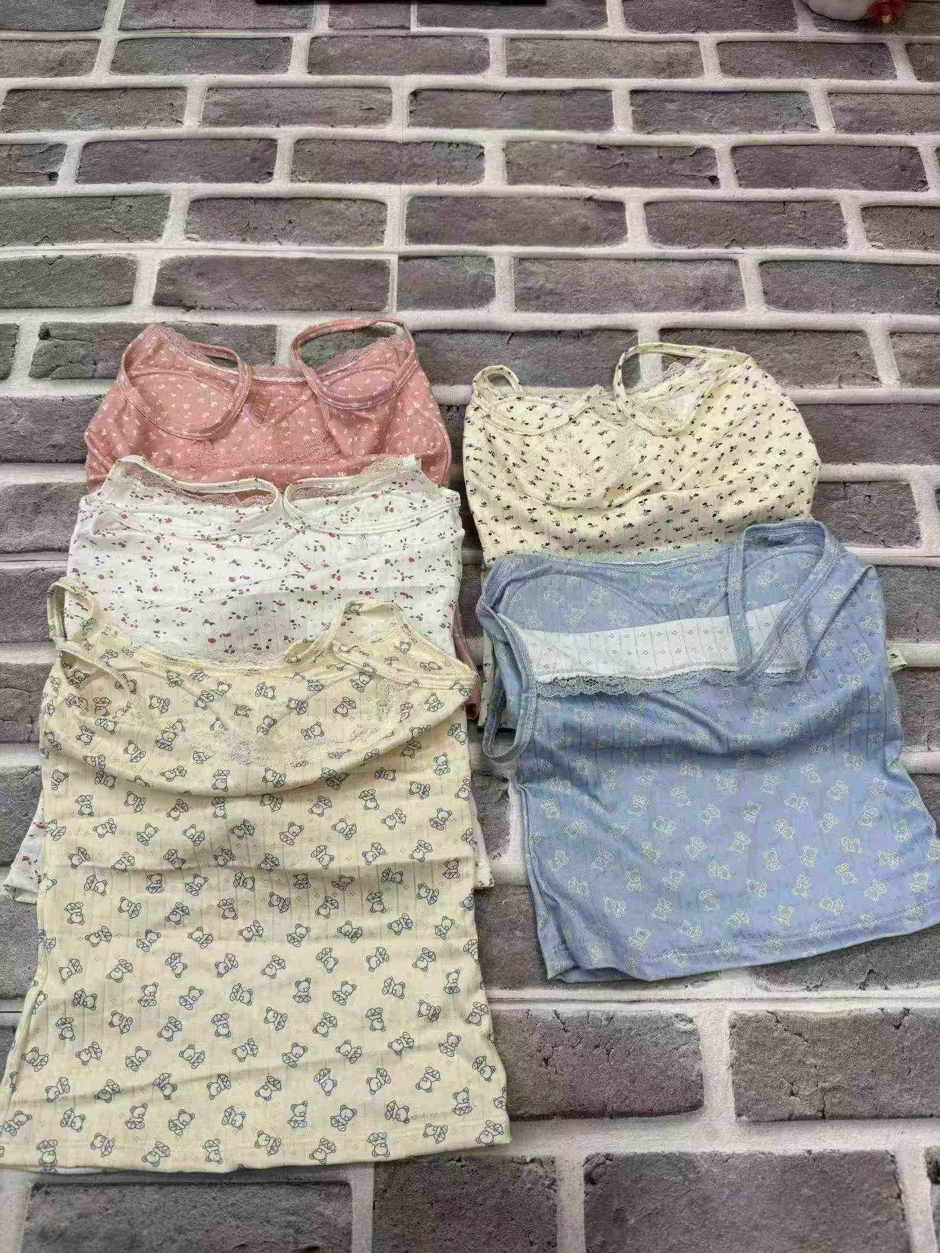 Clearance Sale 120 Pcs French Style Sexy Slim Lace Trim Cami Tank Top With Built-In Chest Pads - Image 2