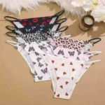 Clearance Stock New Sexy Leopard Print Seamless Low Waist Thongs, Total 3000 Pieces Bulk Wholesale - Image 1
