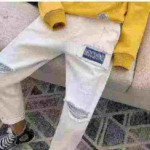 540 Pieces Men & Women INS Trendy Ripped Loose Straight Casual Long Pants With Hang Tags - Image 1