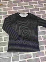 787 Pieces Unisex Lazy Style American Striped Long Sleeve Base T-Shirts for Spring Autumn Winter, Stretchy - Image 6