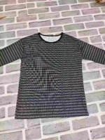 787 Pieces Unisex Lazy Style American Striped Long Sleeve Base T-Shirts for Spring Autumn Winter, Stretchy - Image 5