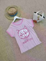 Clearance Stock 337 Pcs Letter Cat Print Casual Slub Cotton T-Shirts with Individual Packing - Image 6