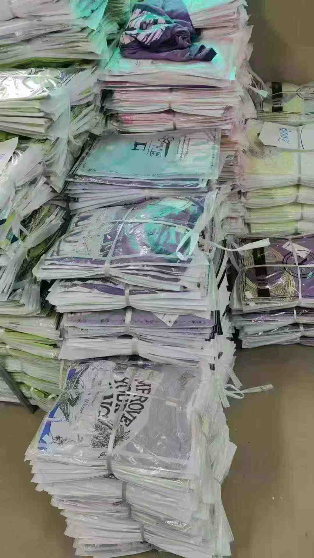 Clearance Stock 337 Pcs Letter Cat Print Casual Slub Cotton T-Shirts with Individual Packing - Image 2