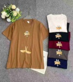 2590 Pcs Men's High Quality 200g Pure Cotton Printed Oversized Casual T-Shirts Stock Wholesale - Image 1