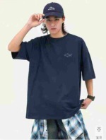 2590 Pcs Men's High Quality 200g Pure Cotton Printed Oversized Casual T-Shirts Stock Wholesale - Image 7