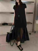 Korean Minimalist Casual Mesh Splicing Dresses 469 Pieces Bulk Stock Lot - Image 5