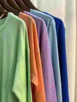 Autumn New Korean Style Loose Pure Cotton Long Sleeve Matching Bestie T-shirts 500PCS Bulk Clearance - Image 5