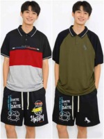 Clearance Sale 275 Pcs Casual Short Sleeve Polo Shirt & Shorts Set Sizes S-3XL Loose Fit - Image 9