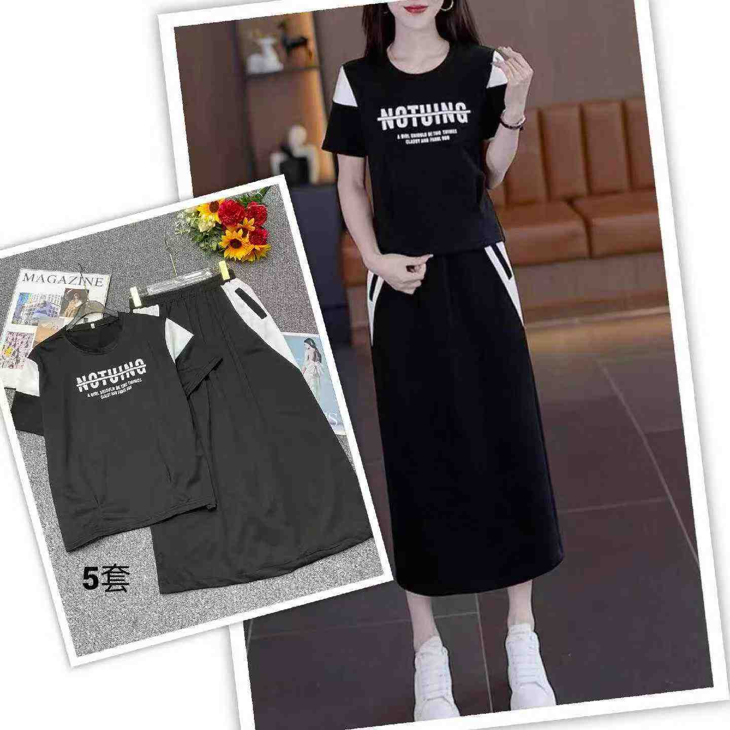 New Summer Hot Trend Women's Casual Sports Tracksuits, Sizes S-3XL, 140 Sets, Bulk Stock Lot Wholesale Clearance - Image 2