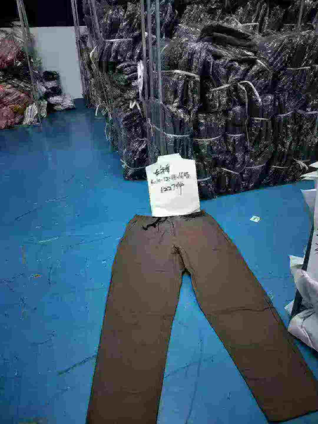 427 Pieces Men's Casual Pure Cotton Elastic Waist Long Pants Bulk Stock - Image 2