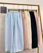739 Pieces Textured Soft Casual Pants | Bulk Stock Lot Wholesale for Export - Image 8