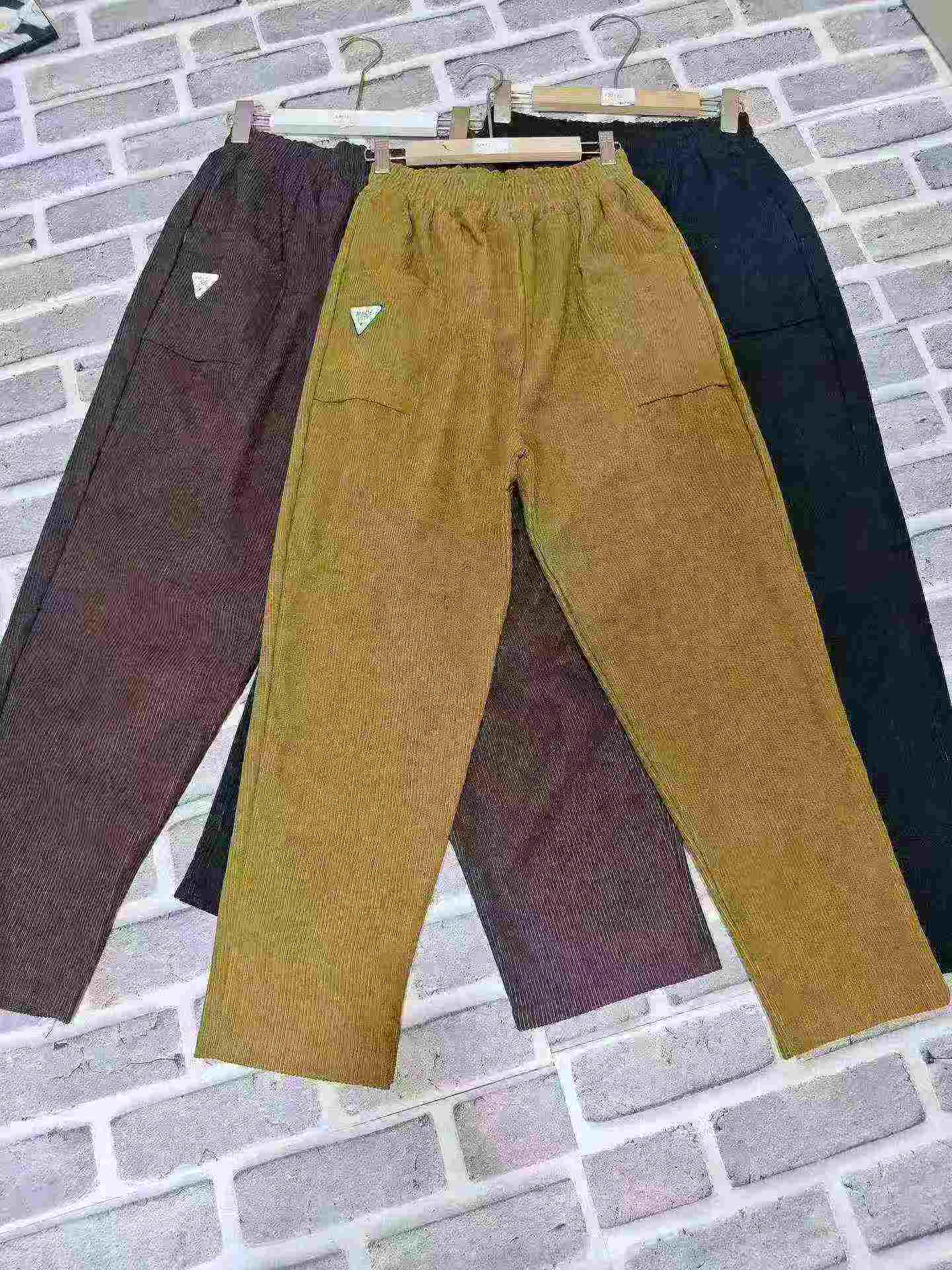 305 Pcs Elegant Corduroy Skinny Casual Women Pants, 3 Colors Sizes S-4XL, Individual Packing - Image 2