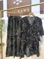 175 Sets Summer Korean Style Fashion Plus Size Women's High Waist Drapey Wide Leg Chiffon Pant Sets Stock Lot - Image 6