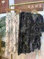 175 Sets Summer Korean Style Fashion Plus Size Women's High Waist Drapey Wide Leg Chiffon Pant Sets Stock Lot - Image 4