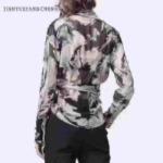 131 Pcs Women's Long Sleeve Chiffon Blouses Cross V-neck Waisted Tops Size L/XL Bulk Stock Clearance - Image 6
