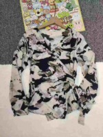 131 Pcs Women's Long Sleeve Chiffon Blouses Cross V-neck Waisted Tops Size L/XL Bulk Stock Clearance - Image 4