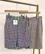 Plaid Casual Knee Length Shorts, 271 Pieces Wholesale Stock Lot - Image 1