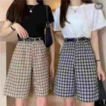 Plaid Casual Knee Length Shorts, 271 Pieces Wholesale Stock Lot - Image 7