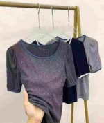 495 Pieces Simple Solid Color Versatile Short Sleeve T-Shirts Bulk Stock Wholesale - Image 8