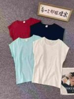 860 Pcs Cotton Young Women's Short Sleeve T-Shirts Stock Lot Wholesale - Image 8