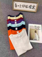 860 Pcs Cotton Young Women's Short Sleeve T-Shirts Stock Lot Wholesale - Image 4