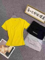 651 Pcs Pure Cotton Sexy Hollow Out Backless Printed Short Sleeve T-Shirts Bulk Stock Lot - Image 9