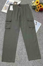 New Spring Summer Brand Original Embroidered Loose Large Size Men's Washed Cotton Cargo Casual Pants 84 Pcs Bulk Wholesale - Image 1