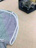 1060 Pcs American Vintage Gray Cotton Women's Loose Casual Shorts For Workout Loungewear Stock Wholesale - Image 4