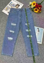 285 Pcs Spring Summer New Retro Distressed Men's Washed Cotton Loose Jeans S-2XL, Individual Packing With Hang Tag & Waist Card - Image 9