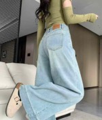 Spring New Trendy Designer Straight Wide Leg Flare Jeans, 255 Pieces, XS-2XL, Individual Pack With Hang Tag - Image 6
